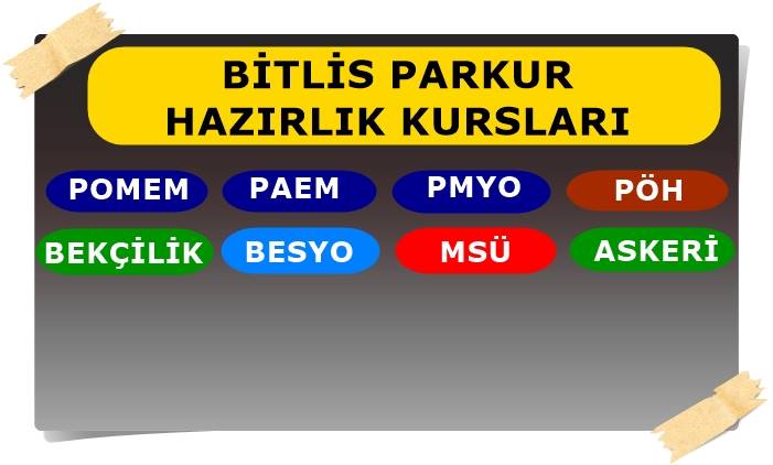 Bitlis Bekçilik Parkuru Bekçilik Hazırlık Kursu