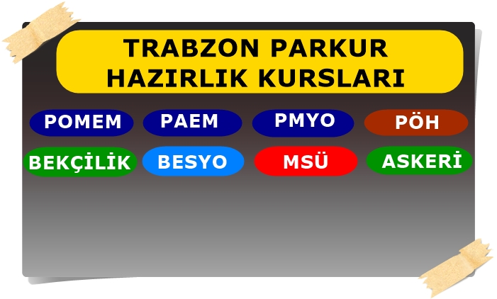Trabzon Astsubaylık Parkuru Astsubaylık Hazırlık Kursu