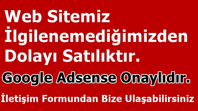 Web Sitemiz Satılıktır