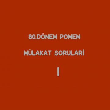 Sözlü Mülakat Soruları