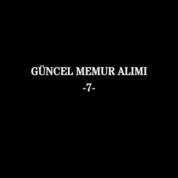 Güncel Memur Alım İlanları