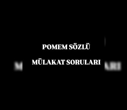 Polislik Sözlü Mülakat Soruları 