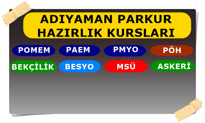 Adıyaman Pomem Parkuru Parkur Hazırlık Kursu