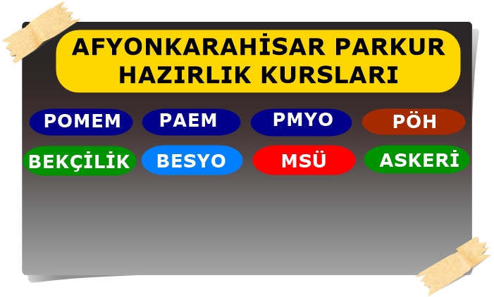 Afyonkarahisar Pomem Parkuru Parkur Hazırlık Kursu