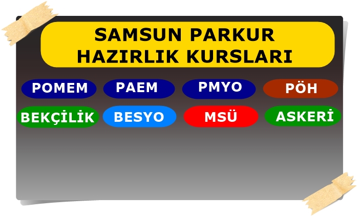 Samsun Pomem Parkuru Parkur Hazırlık Kursu